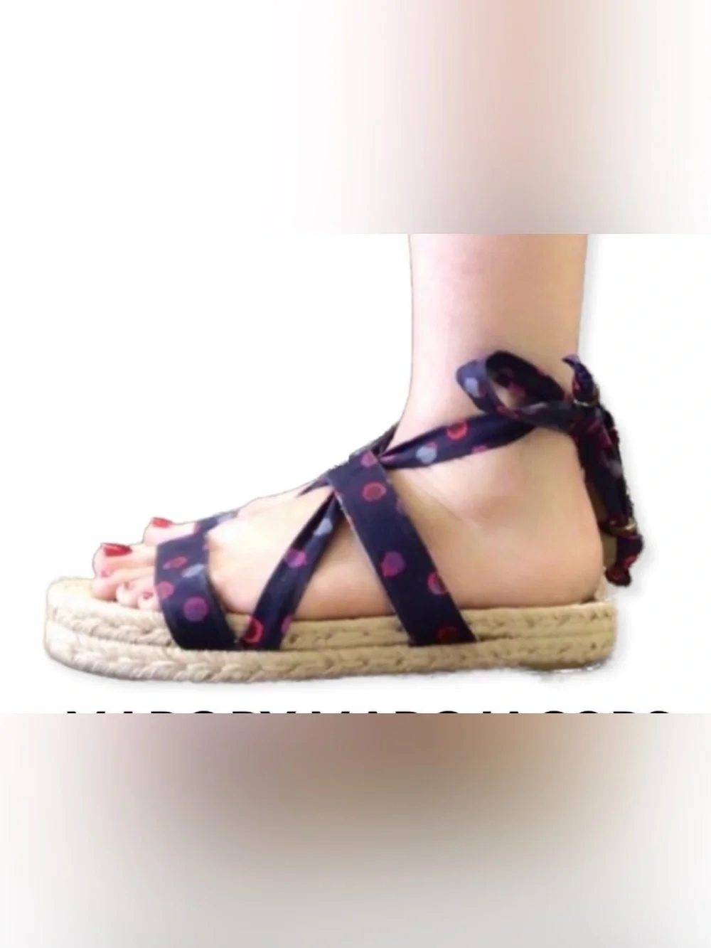 Authentic Marc by Marc Jacobs designer espadrilles sandals sz 10 free tote bag